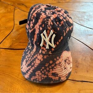 New York Yankees Strap Back Hat 47 Brand Blue Tie Dye